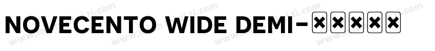 novecento wide demi字体转换
